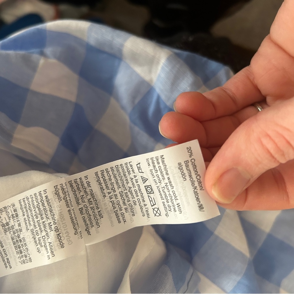 J. Crew Light Blue and White Plaid Dress - Picture 9 of 9